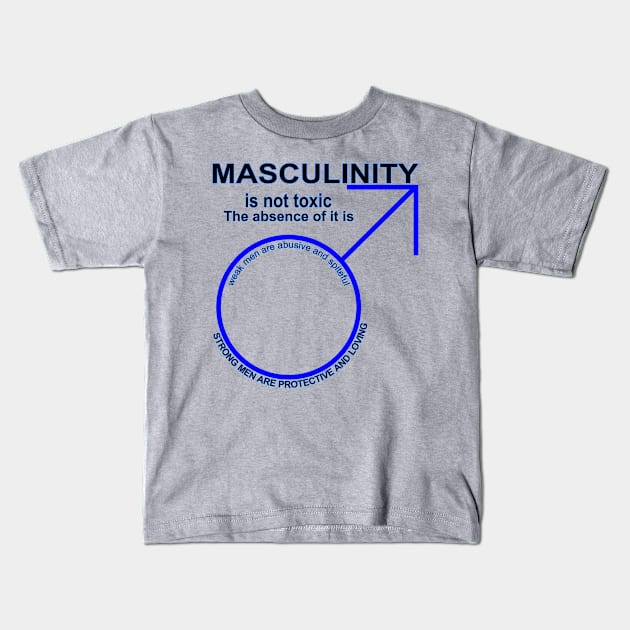 Masculinity Kids T-Shirt by Cavalrysword